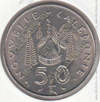 16-109 Новая Каледония 50 франков 1972г. КМ # 13 UNC никель 15,0гр. 33мм