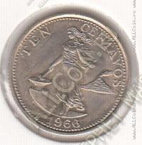 26-32 Филиппины 10 сентаво 1966г. КМ # 188 медь-никель-цинк 2,0гр. 18мм