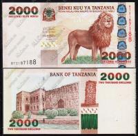 Танзания 2000 шиллингов 2003г. P.37 UNC