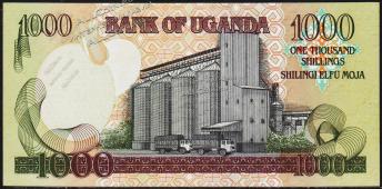 Уганда 1000 шиллингов 2005г. P.43а - UNC - Уганда 1000 шиллингов 2005г. P.43а - UNC