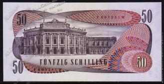 Банкнота Австрия 50 шиллингов 1970 (1972) года. P.143 UNC - Банкнота Австрия 50 шиллингов 1970 (1972) года. P.143 UNC
