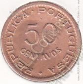 28-73 Ангола 50 сентаво 1954г. КМ # 75 бронза 4,0гр. 20мм - 28-73 Ангола 50 сентаво 1954г. КМ # 75 бронза 4,0гр. 20мм
