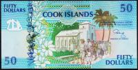 Кука острова 50 долларов 1992г. P.10 UNC