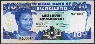Свазиленд 10 эмалангени 1990г. P.20a - UNC - Свазиленд 10 эмалангени 1990г. P.20a - UNC