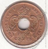 19-47 Восточная Африка 5 центов 1933г. КМ # 18 бронза 6,5гр. 23,5мм - 19-47 Восточная Африка 5 центов 1933г. КМ # 18 бронза 6,5гр. 23,5мм