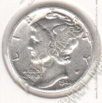 26-122 США 10 центов (1 дайм) 1944г. KM# 140 серебро 2,5гр 17,8 мм