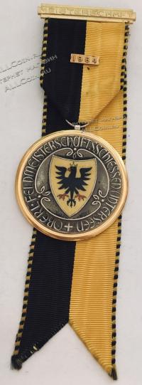#265 Швейцария спорт Медаль Знаки. Стрелковый чемпионат в Унтерсин. 1964 год.