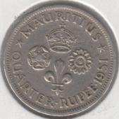 24-58 Маврикий 1/4 рупии 1951г.  - 24-58 Маврикий 1/4 рупии 1951г. 