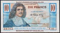 Сан Пьер и Микелон 10 франков 1950г. Р.23 UNC