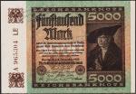 Германия 5000 марок 1922г. P.81(2) - UNC