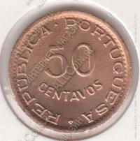 2-142 Гвинея-Бисау 50 сентаво 1952г. KM# 8 UNC бронза