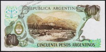 Аргентина 50 песо аргентино 1983-84г. P.314(1-1) - UNC - Аргентина 50 песо аргентино 1983-84г. P.314(1-1) - UNC