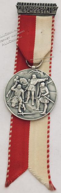  #266 Швейцария спорт Медаль Знаки. Дружественые стрельбы.