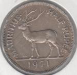 24-60 Маврикий 1/2 рупии 1971г.