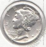 21-44 США 10 центов 1941г. КМ # 140 серебро 2,5гр. 17,8мм