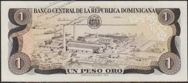 Банкнота Доминикана 1 песо 1984 года. P.126а(2) - UNC - Банкнота Доминикана 1 песо 1984 года. P.126а(2) - UNC