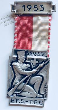 #096 Швейцария спорт Медаль Знаки