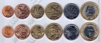 Бразилия набор 6 монет 1998г.(арт87) ВСЕ МОНЕТЫ 1998Г