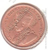 4-159 Канада  1 цент 1916 г. KM# 21 Бронза 5,67 гр. 25,5 мм.
