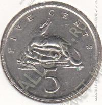 23-2 Ямайка 5 центов 1989г КМ # 46 медно-никелевая 2,83гр. 19,4мм