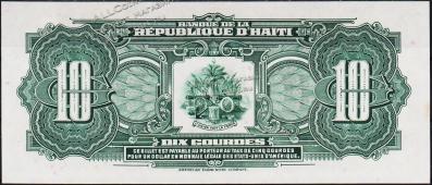 Банкнота Гаити 10 гурд 1988 года. P.247 UNC- - Банкнота Гаити 10 гурд 1988 года. P.247 UNC-