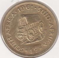 22-155 Южная Африка 1 цент 1961г.
