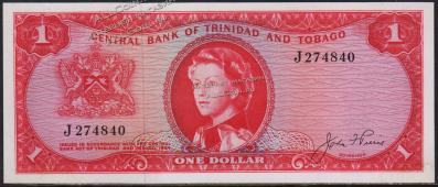 Тринидад и Тобаго 1 доллар 1964г. Р.26а - UNC- - Тринидад и Тобаго 1 доллар 1964г. Р.26а - UNC-