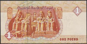 Египет 1 фунт 2008г. P.50m - UNC - Египет 1 фунт 2008г. P.50m - UNC