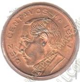  5-155	Мексика 10 сентавов 1967г. КМ #433 UNC бронза 5,5 гр. 23,5мм -  5-155	Мексика 10 сентавов 1967г. КМ #433 UNC бронза 5,5 гр. 23,5мм