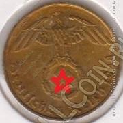 2-48 Германия 5 рейхспфенниг 1938F г. KM#91 алюминий-бронза 2,44гр 18,1мм