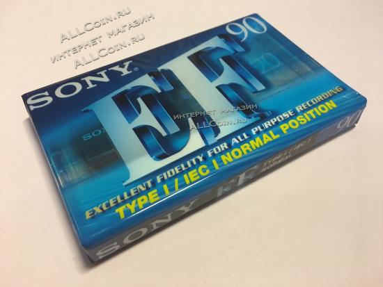 Аудио Кассета SONY EF 90 2000г. / Таиланд / Новая. Запечатанная. Из Блока.