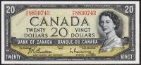 Канада 20 долларов 1954г. P.80в - UNC
