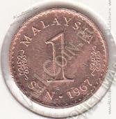 20-171 Малазия 1 сен 1967г. КМ # 1 бронза 1,95гр. - 20-171 Малазия 1 сен 1967г. КМ # 1 бронза 1,95гр.