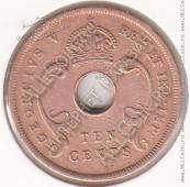 28-153 Восточная Африка 10 центов 1922г. КМ # 19 бронза 11,14гр.  - 28-153 Восточная Африка 10 центов 1922г. КМ # 19 бронза 11,14гр. 