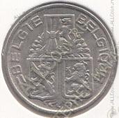 26-42 Бельгия 1 франк 1939г. КМ # 119 никель 4,5гр. 21,5мм  - 26-42 Бельгия 1 франк 1939г. КМ # 119 никель 4,5гр. 21,5мм 