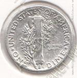 34-120 США 10 центов (1 дайм) 1943г. КМ # 140  серебро 2,5гр. 17,8мм