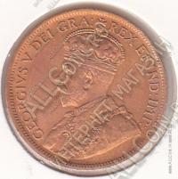 4-155 Канада 1 цент 1917 г. KM# 21 Бронза 5,67 гр. 25,5 мм.
