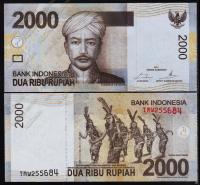 Индонезия 2000 рупий 2014г. P.NEW - UNC