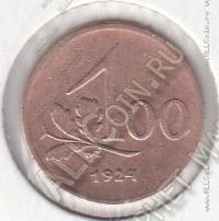 21-138 Австрия 100 крон 1924г. КМ # 2832 бронза 1,6660гр. 17мм