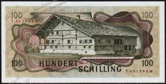 Банкнота Австрия 100 шиллингов 1969 (1970 года.) P.145 UNC - Банкнота Австрия 100 шиллингов 1969 (1970 года.) P.145 UNC