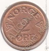 22-18 Норвегия 2 эре 1957г. КМ # 399 бронза 4,0гр. 21мм - 22-18 Норвегия 2 эре 1957г. КМ # 399 бронза 4,0гр. 21мм