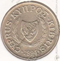 30-145 Кипр 5 центов 1994г. КМ # 55.3 никель-латунь 3,75гр. 22мм