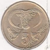 30-145 Кипр 5 центов 1994г. КМ # 55.3 никель-латунь 3,75гр. 22мм - 30-145 Кипр 5 центов 1994г. КМ # 55.3 никель-латунь 3,75гр. 22мм