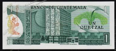 Гватемала 1 кетцаль 20,04.1977г. P.59с(2) - АUNC - Гватемала 1 кетцаль 20,04.1977г. P.59с(2) - АUNC