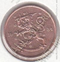 21-140 Финляндия 5 пенни 1934г. КМ # 22 медь 2,5гр. 18мм