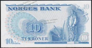 Банкнота Норвегия 10 крон 1979 года. P.36c(3) - UNC - Банкнота Норвегия 10 крон 1979 года. P.36c(3) - UNC