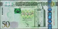 Банкнота Ливия 50 динар 2013 года. P.80 UNC