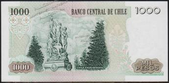 Банкнота Чили 1000 песо 2009 года. P.154g(4) - UNC - Банкнота Чили 1000 песо 2009 года. P.154g(4) - UNC