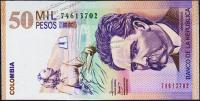 Банкнота Колумбия 50000 песо 07.08.2010 года. P.455??? - UNC