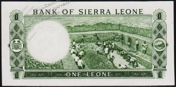 Сьерра-Леоне 1 леоне 1964г. P.1a -  UNC - Сьерра-Леоне 1 леоне 1964г. P.1a -  UNC